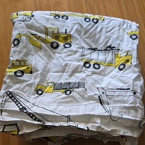 The Land of Nod Organic Construction Crib Toddler Sheets